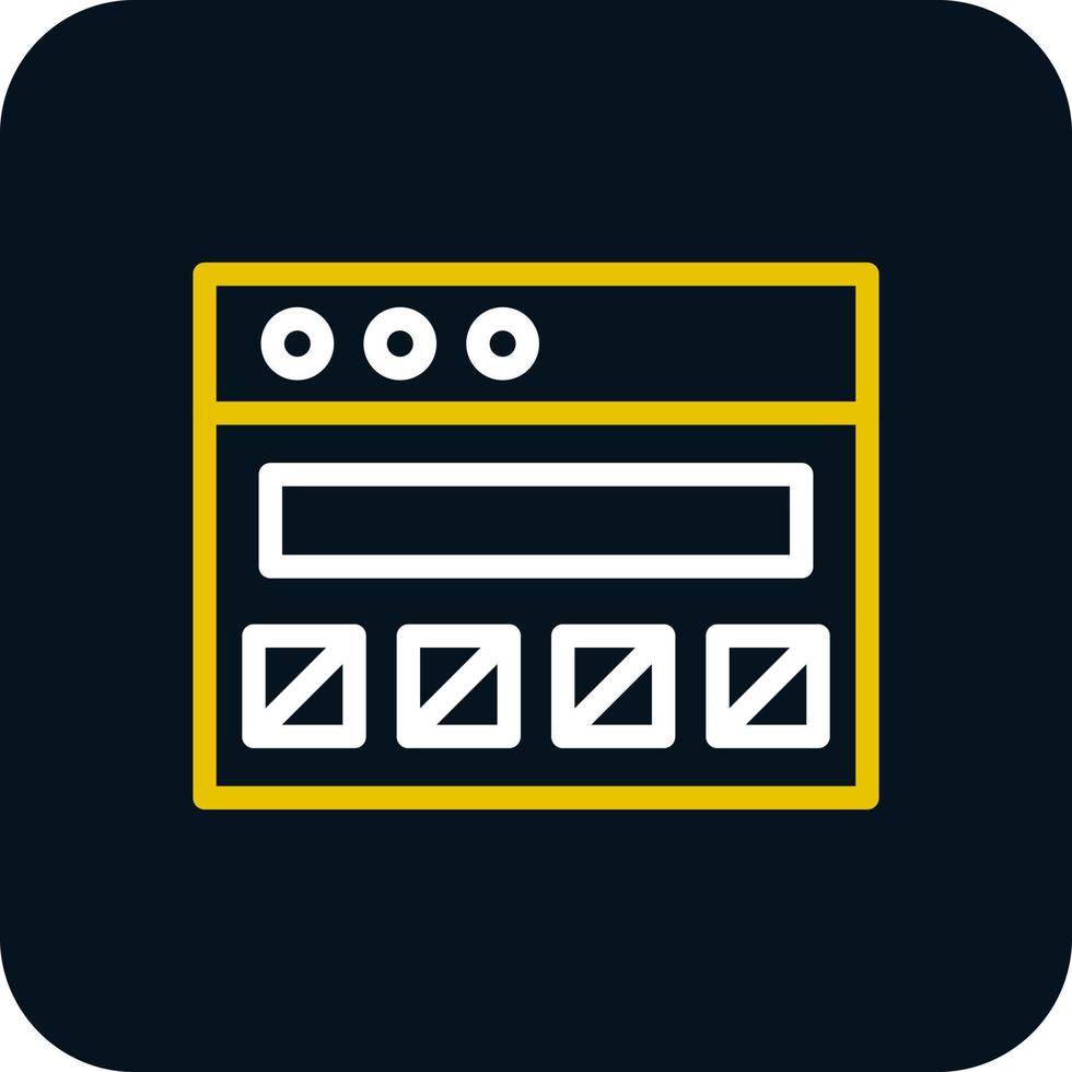 Ui Wireframe Vector Icon Design