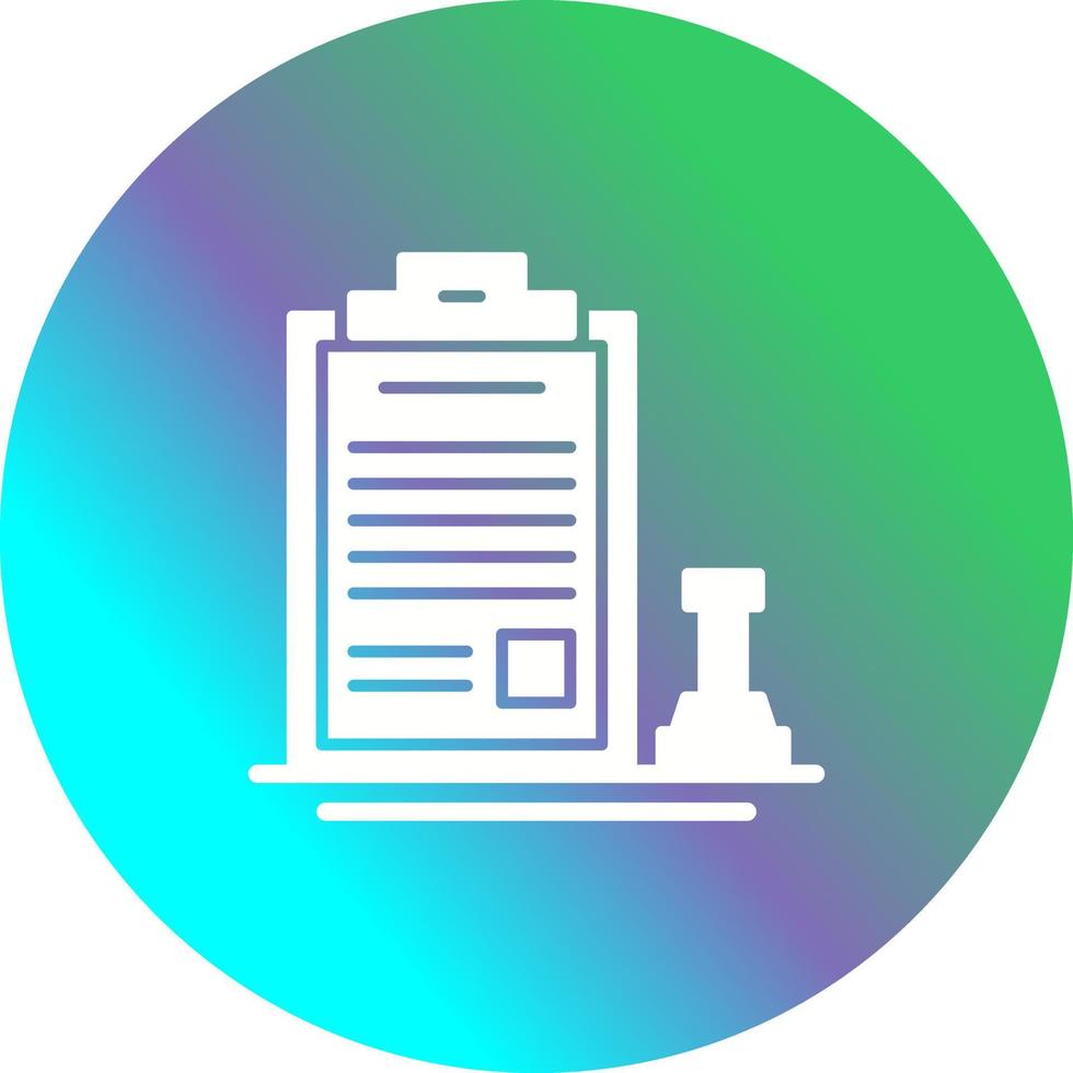 Stamp Unique Vector Icon