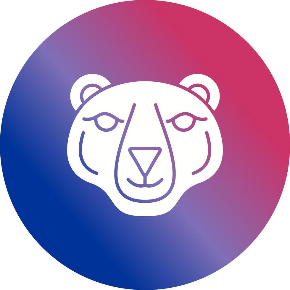 polar oso único vector icono