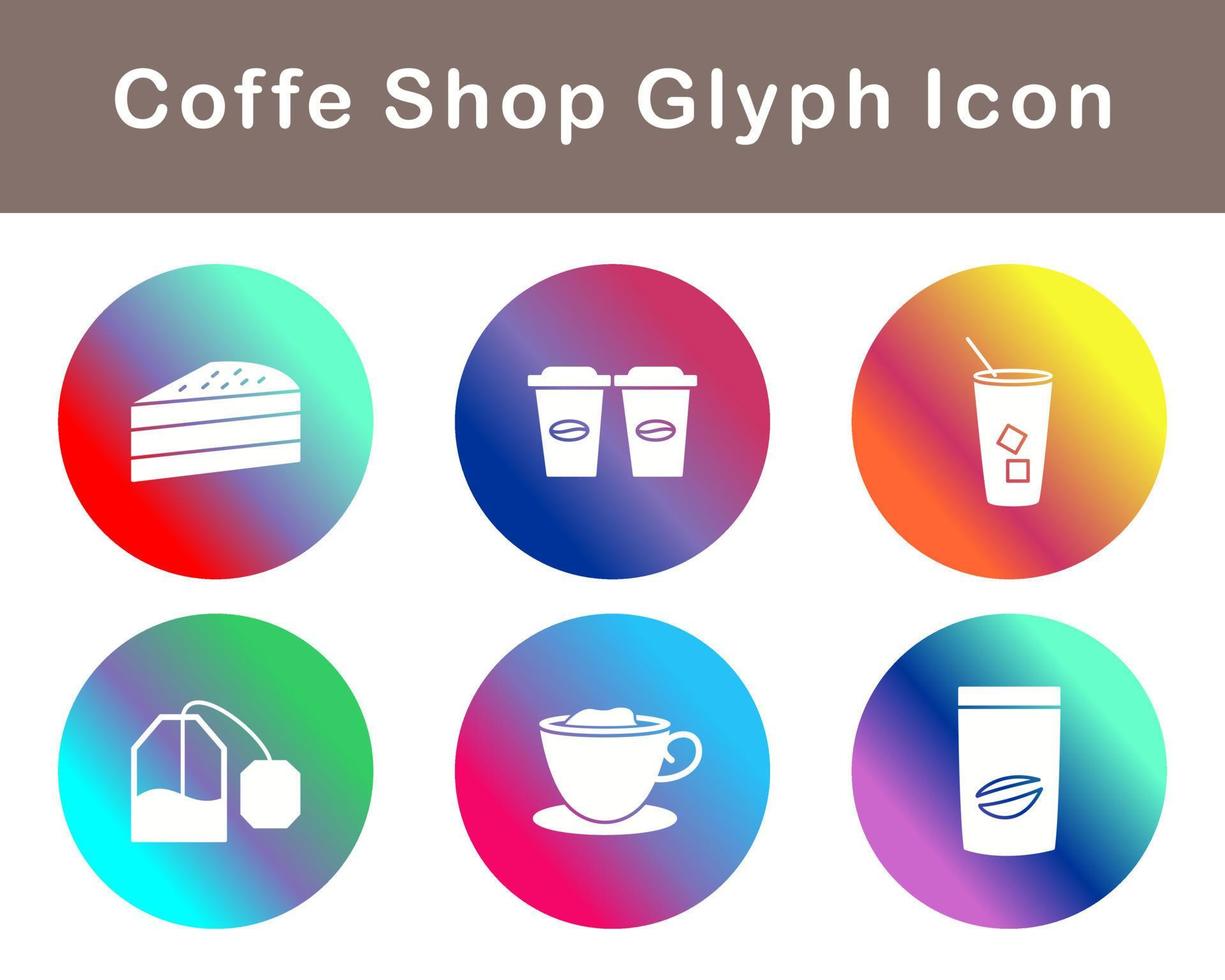 Coffe Shop Vector Icon Set