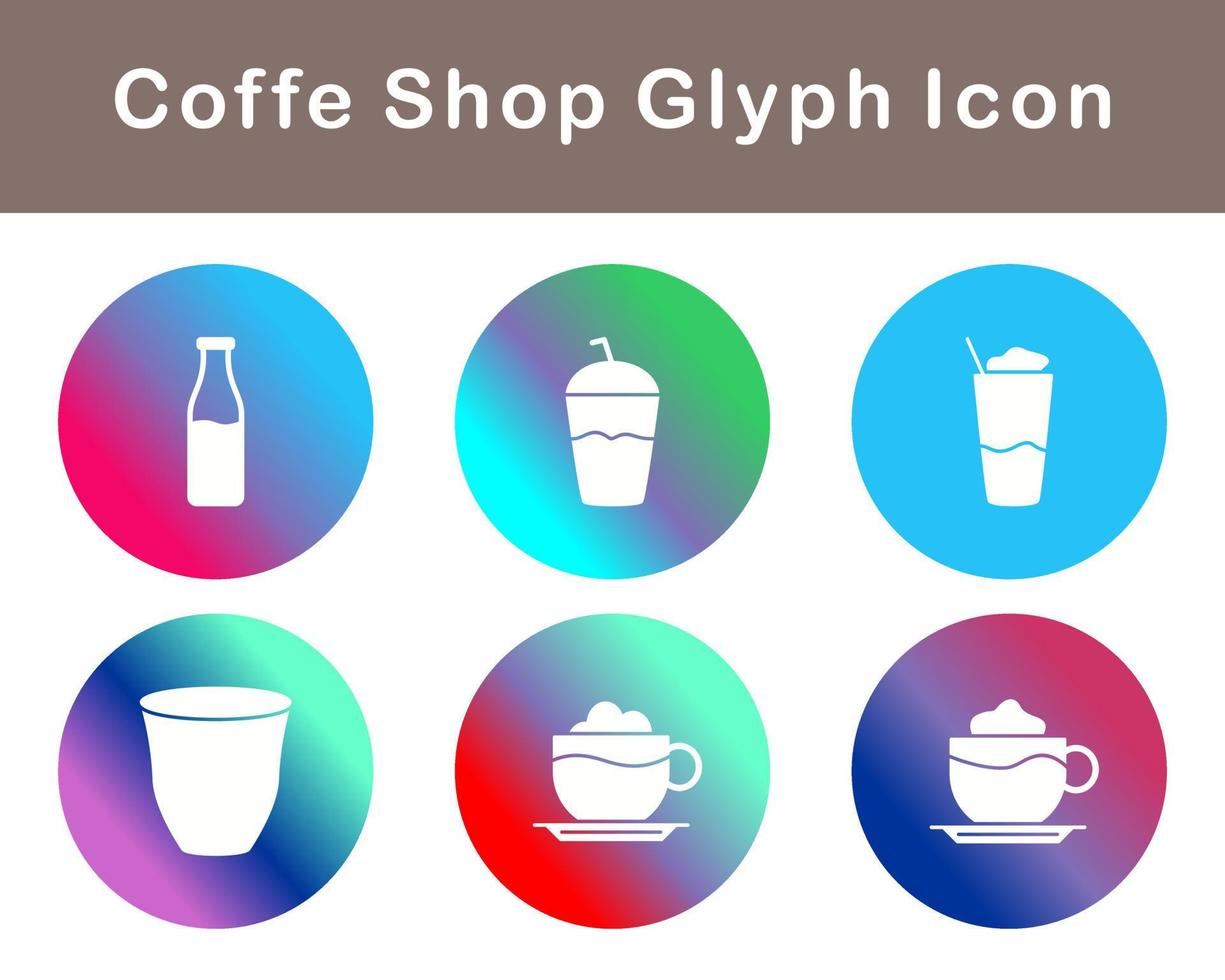 Coffe Shop Vector Icon Set