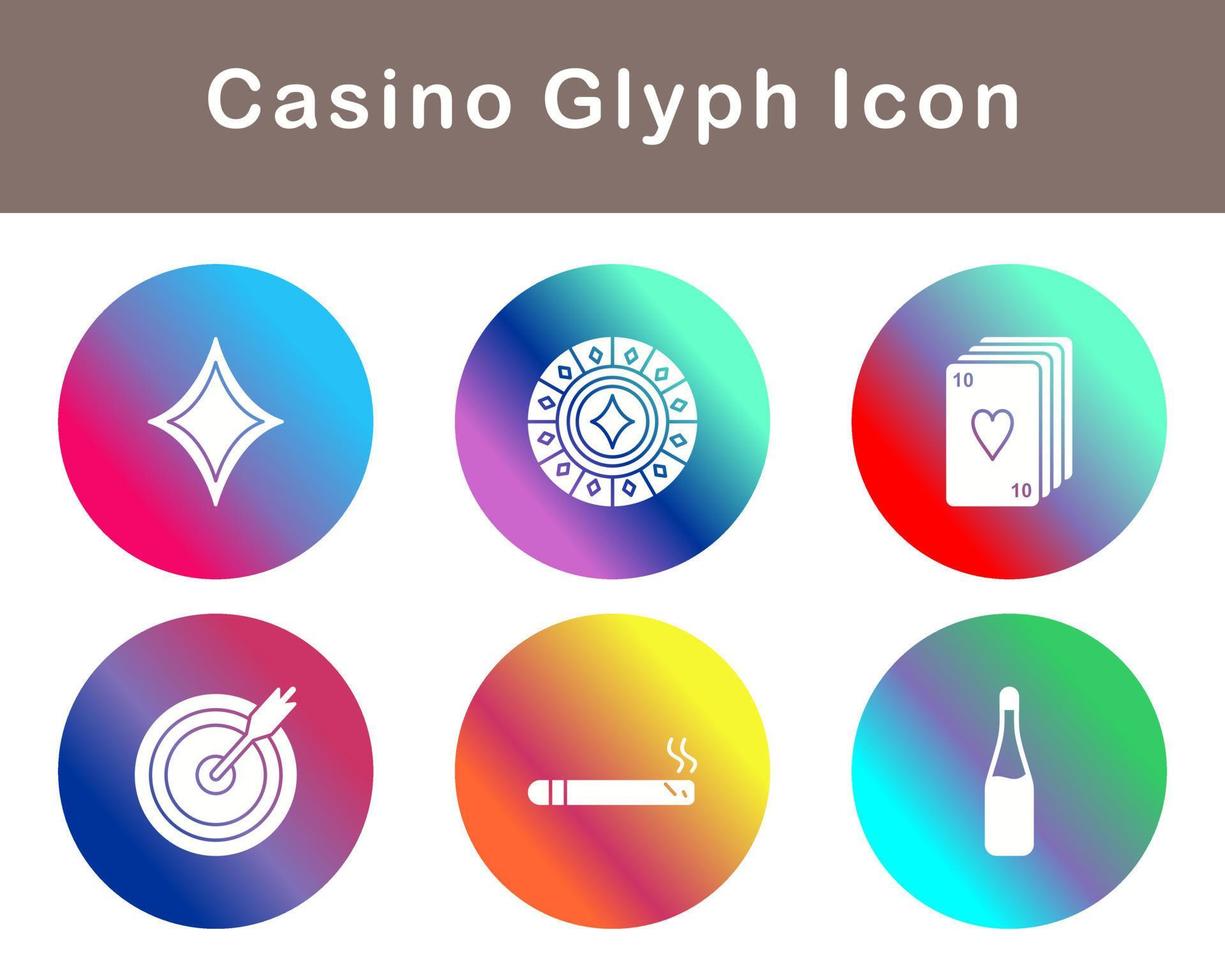 casino vector icono conjunto