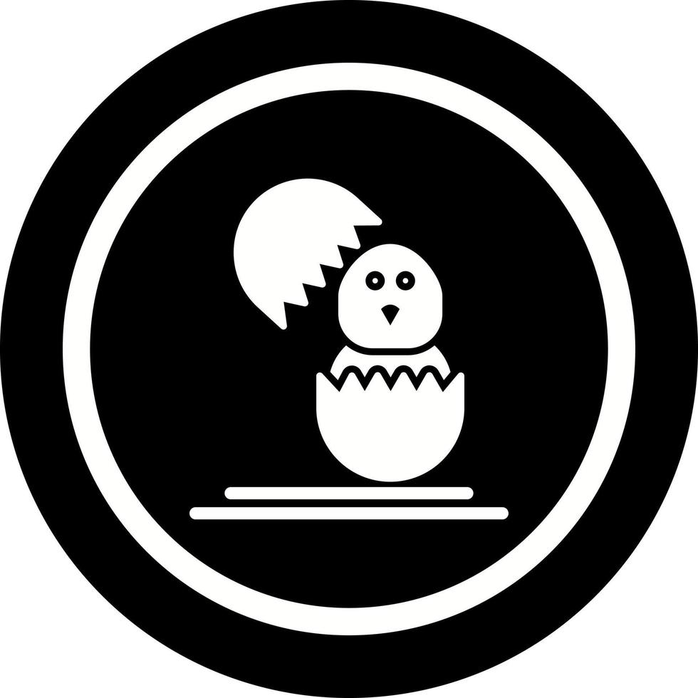 icono de vector de pollito