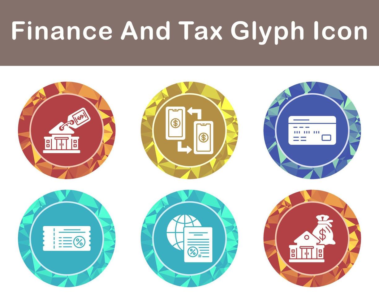 Finance And Tax Vector Icon Set