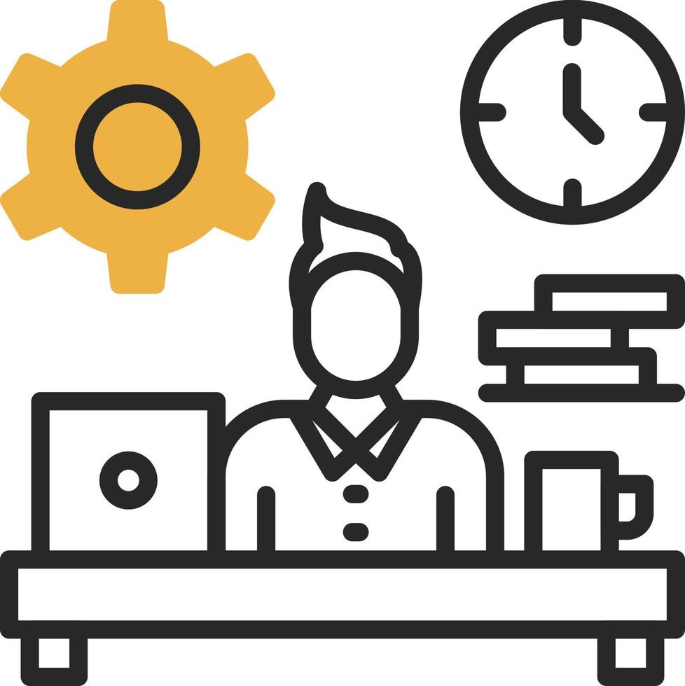 Workaholic Vector Icon Design