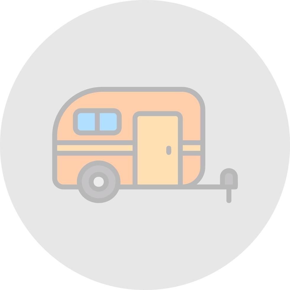 diseño de icono de vector de caravana