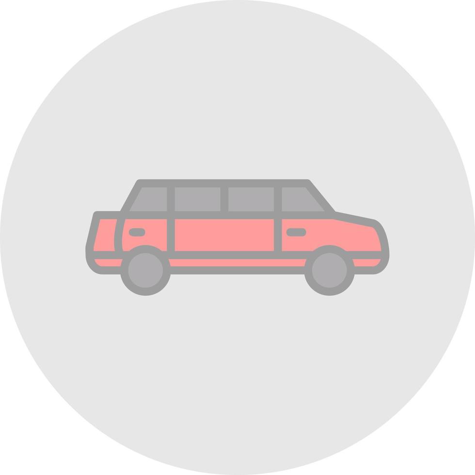 Limousine Vector Icon Design