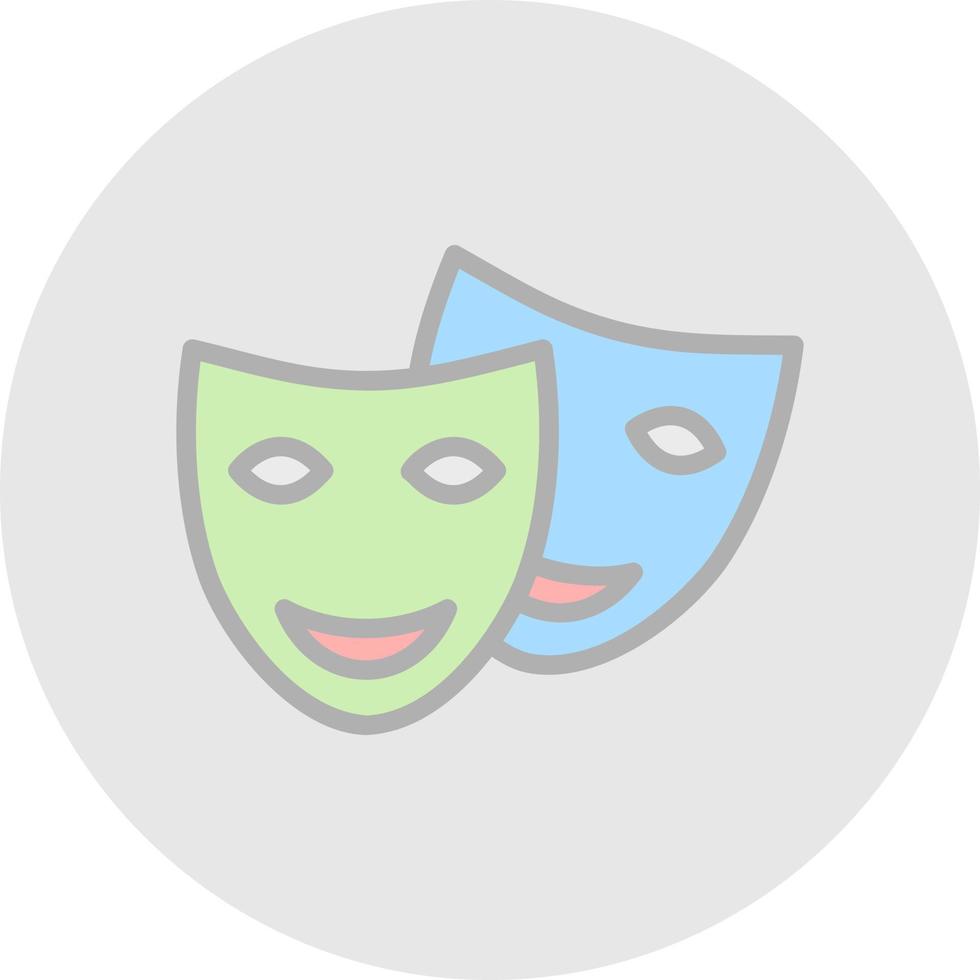 diseño de icono de vector de teatro