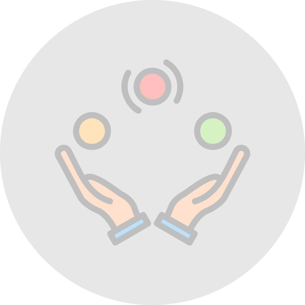 Juggling Vector Icon Design