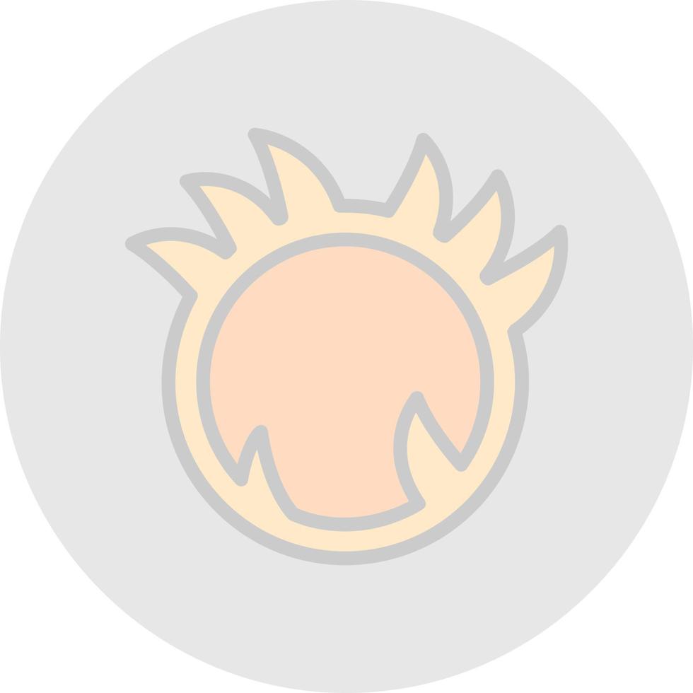 Ring Of Fire Vector Icon Design