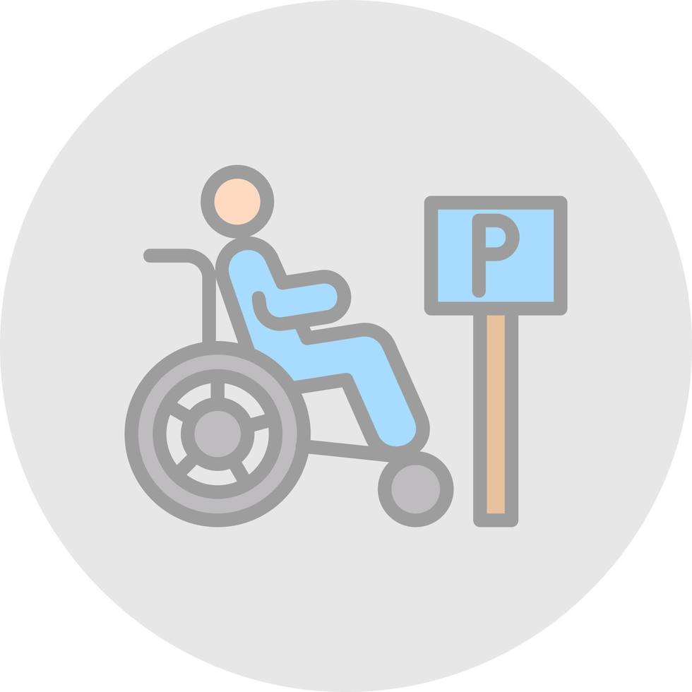 Handicap Vector Icon Design