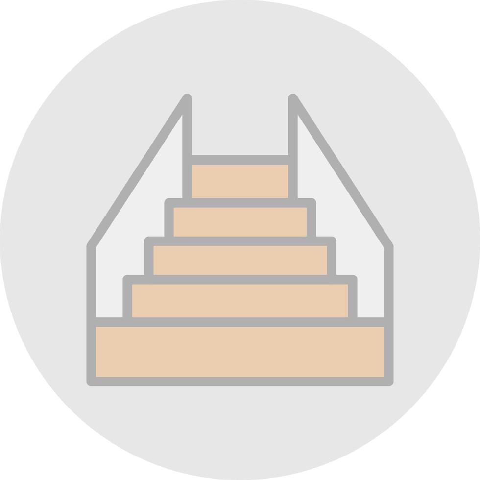 diseño de icono de vector de escalera