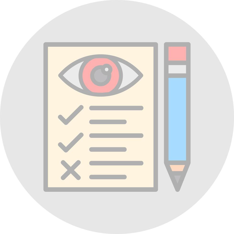 Eye Test Vector Icon Design