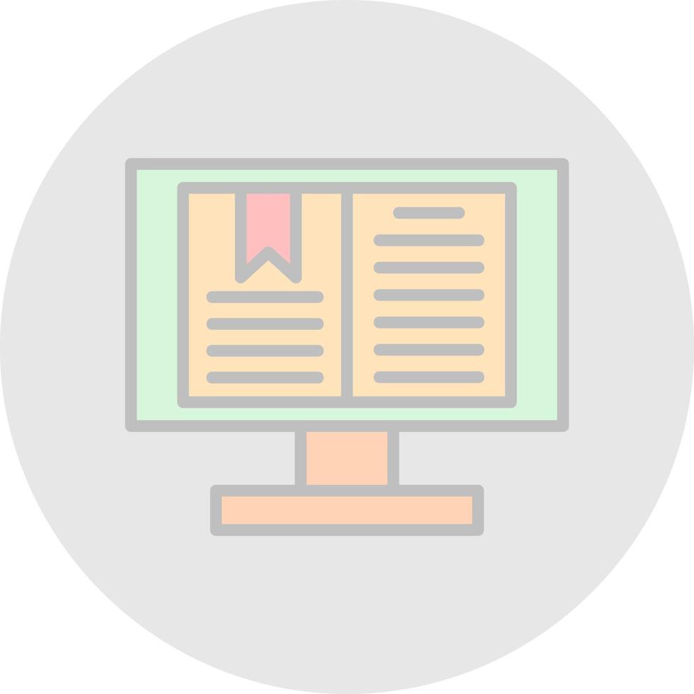 Digital Book Vector Icon Design
