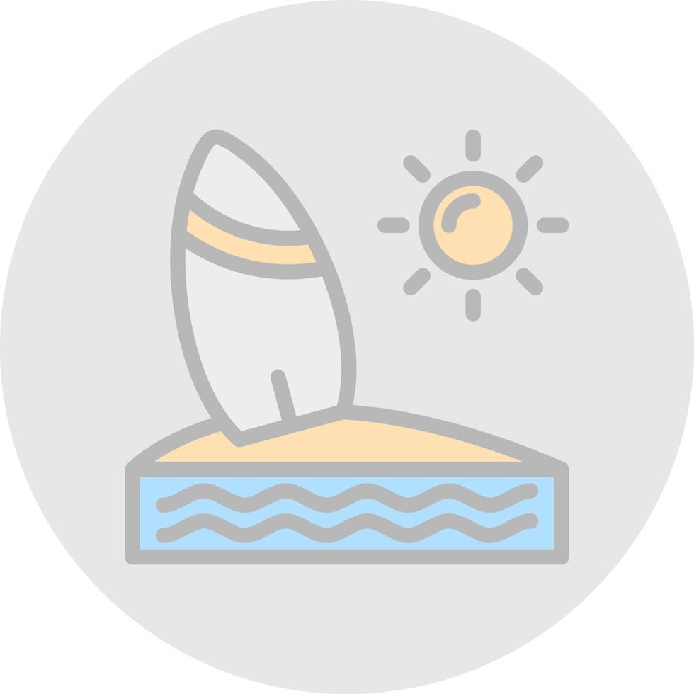 Surf Vector Icon Design