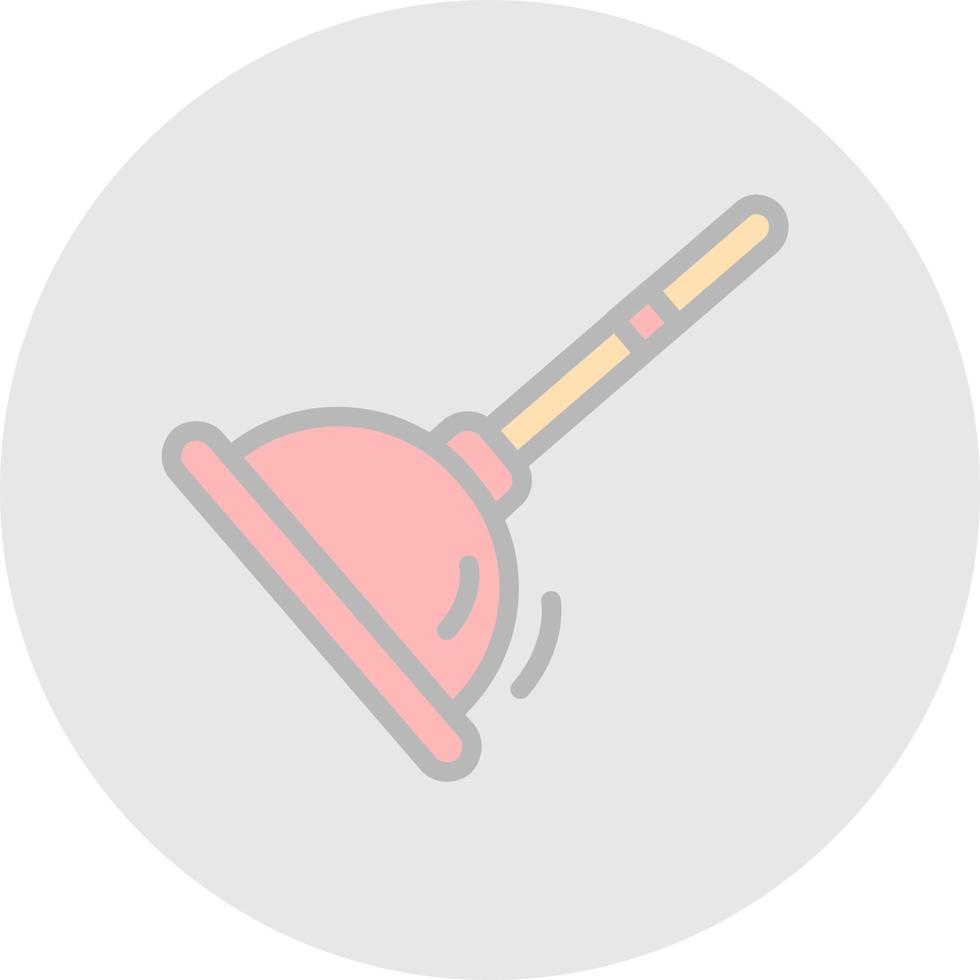 Plunger Vector Icon Design