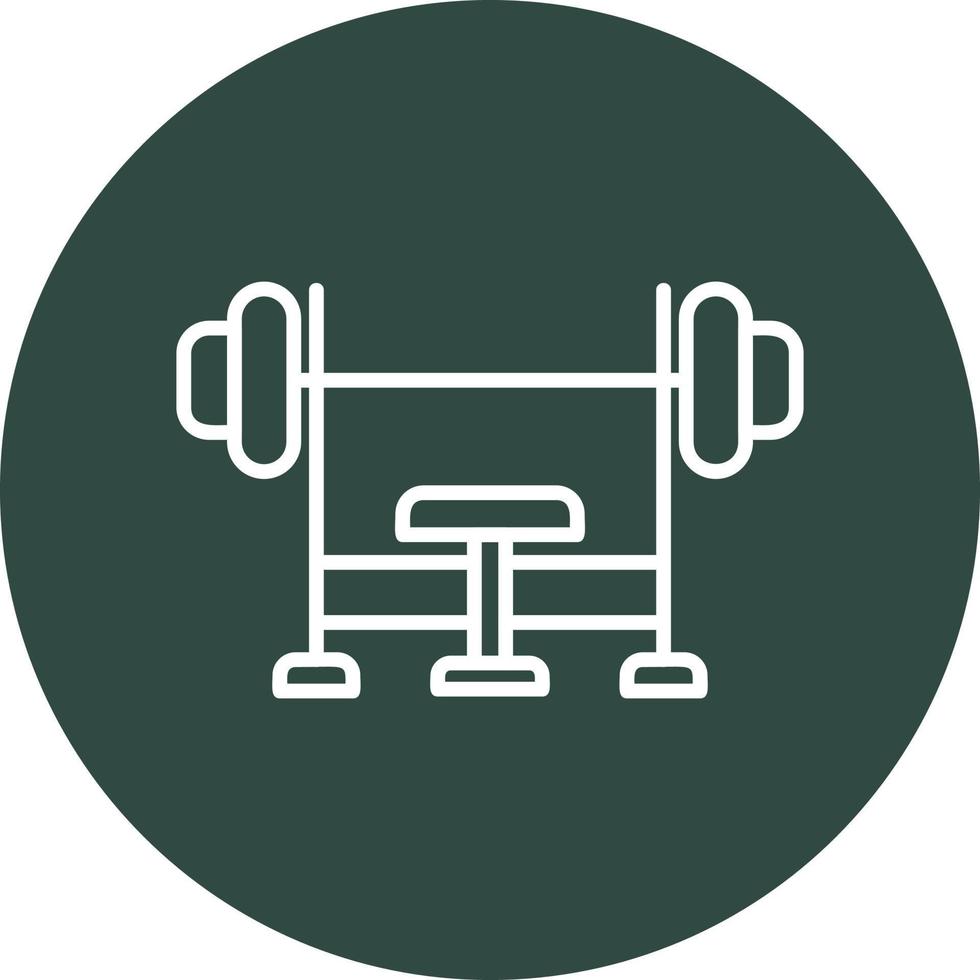 Bench press Vector Icon