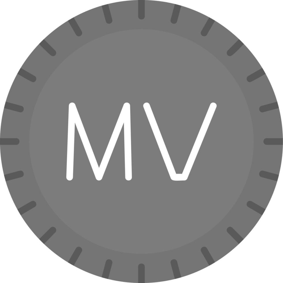 Maldivas marcar código vector icono