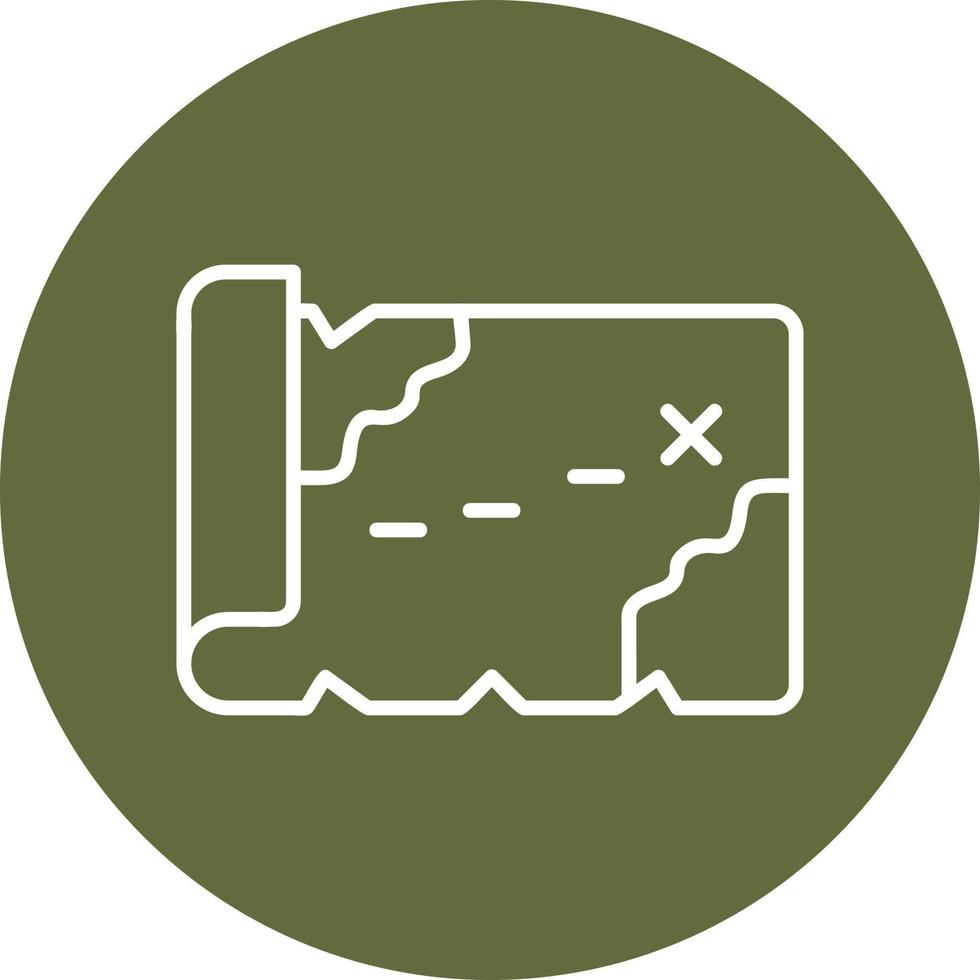 Treasure Map Vector Icon