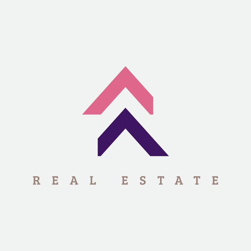 Real Estate vector logo design template. House abstract concept icon.