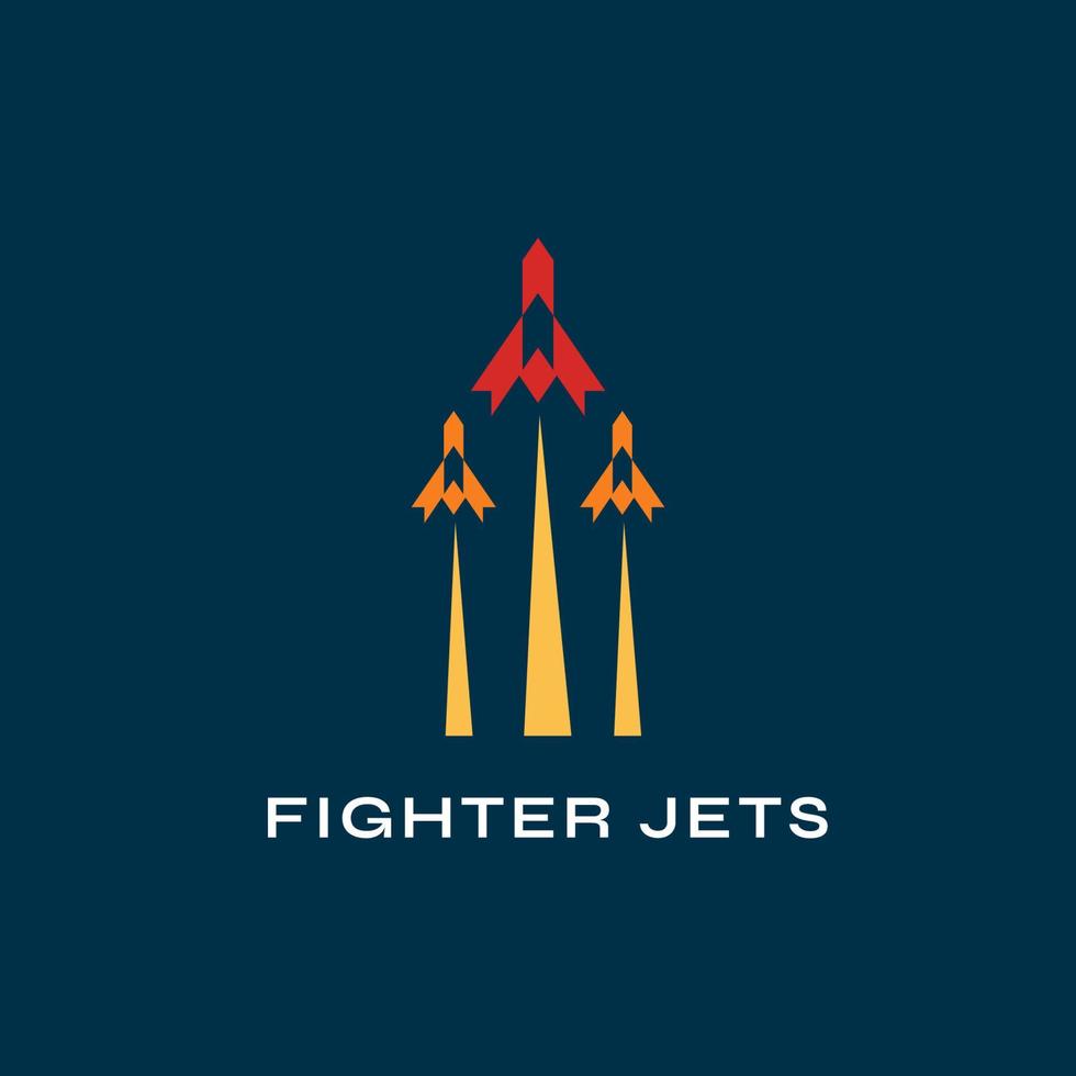 Jet Plane Logo Design with Modern Concept vector