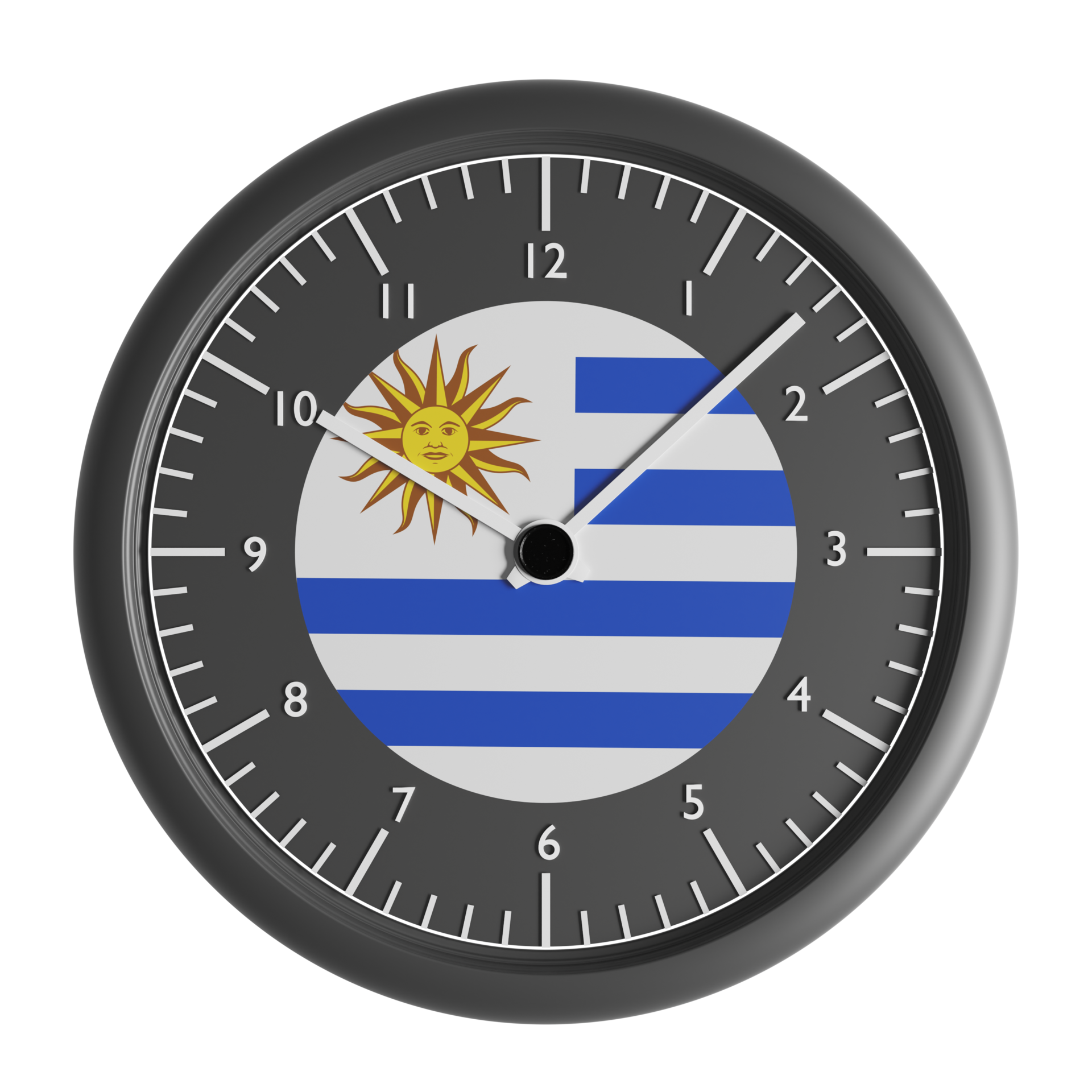 Free Wall clock with the flag of Uruguay 20999026 PNG with Transparent