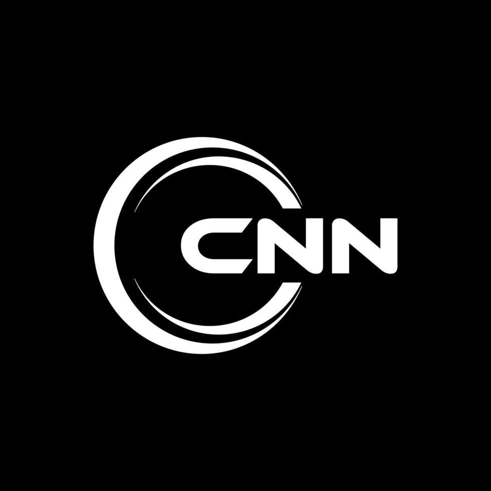 CNN letter logo design in illustration. Vector logo, calligraphy designs for logo, Poster, Invitation, etc.
