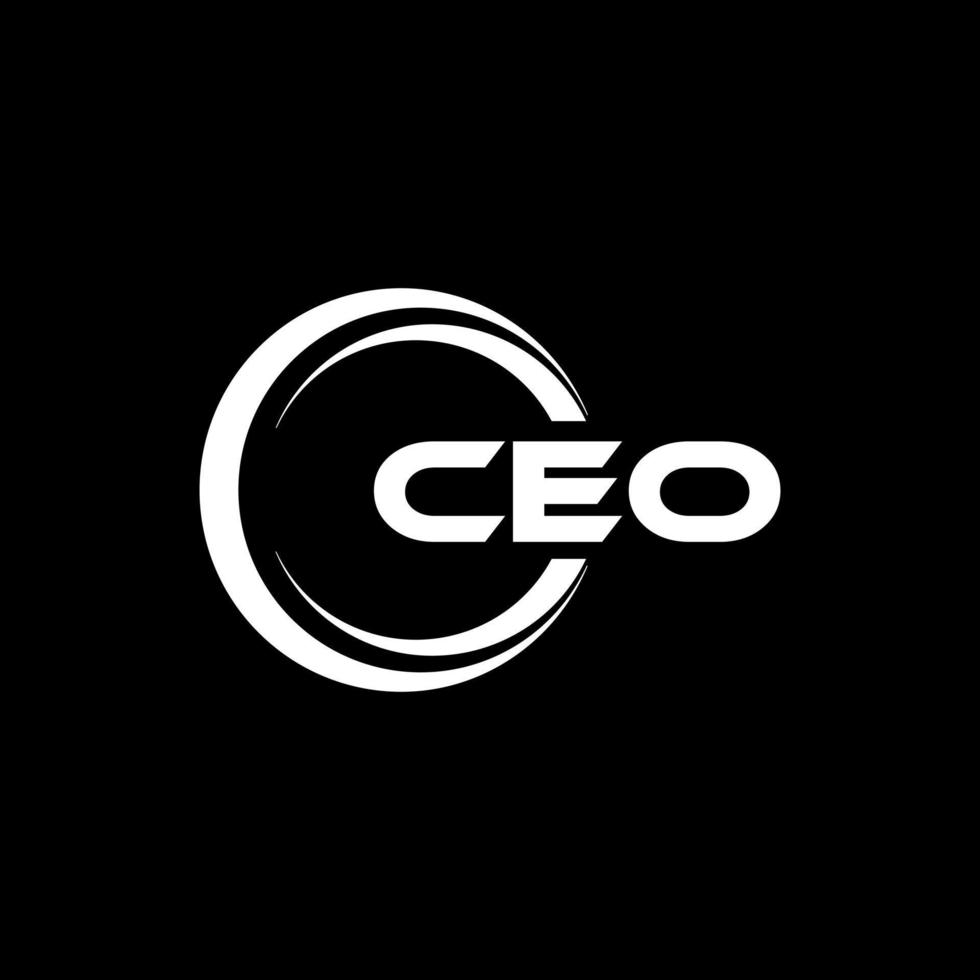 diseño de logotipo de carta ceo en ilustración. logotipo vectorial, diseños de caligrafía para logotipo, afiche, invitación, etc. vector