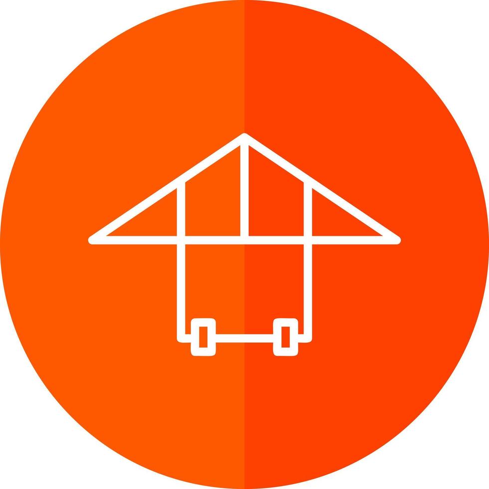 Hang Gliding Vector Icon Design