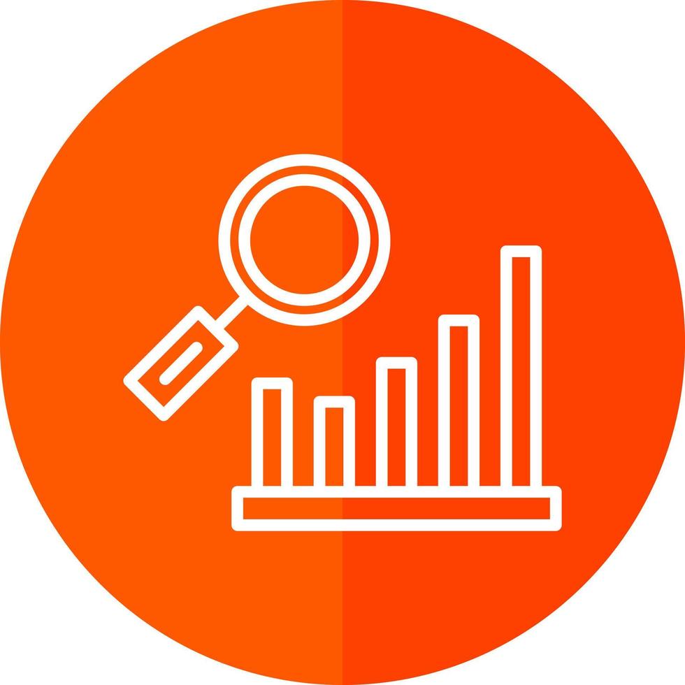 Bar Chart Research Vector Icon Design