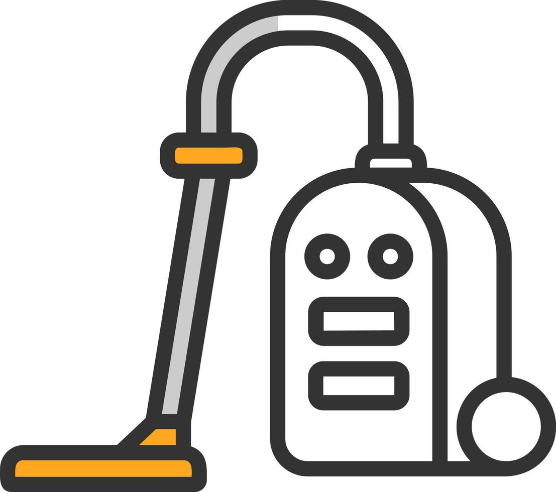 Vacuum Cleaner Vector Icon Design