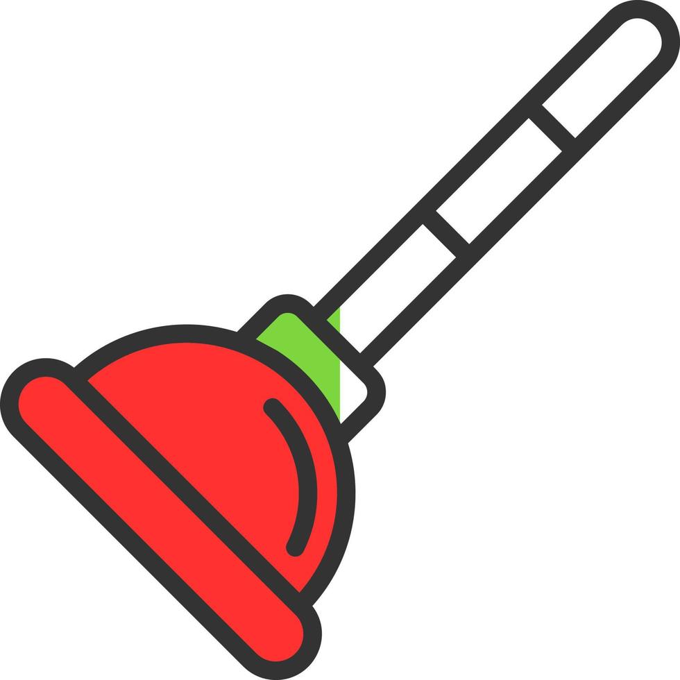 Plunger Vector Icon Design