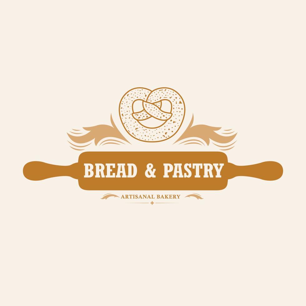 Bread and pastry logo design. Artisanal bakery logotype vector