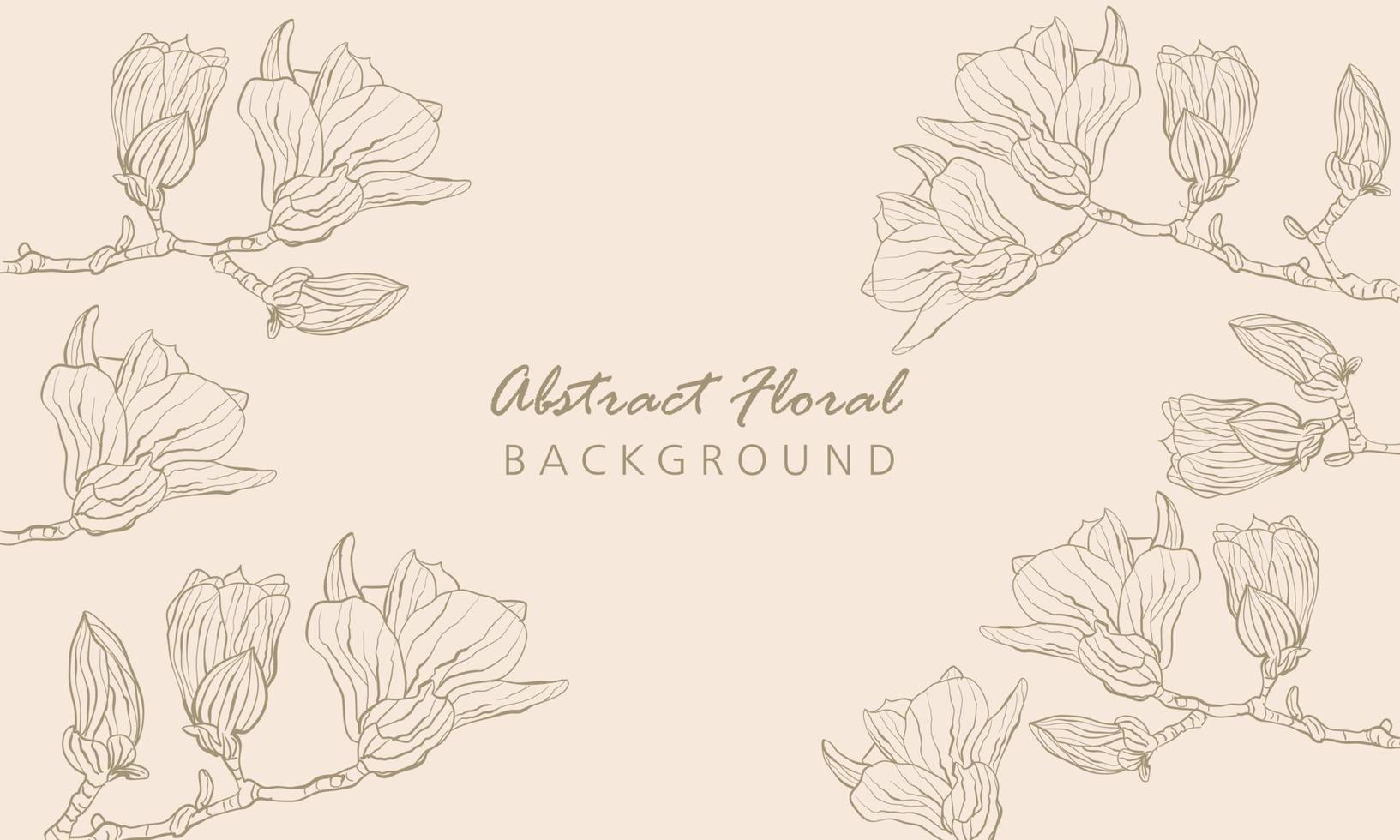 magnolia flor dibujo ilustración vector