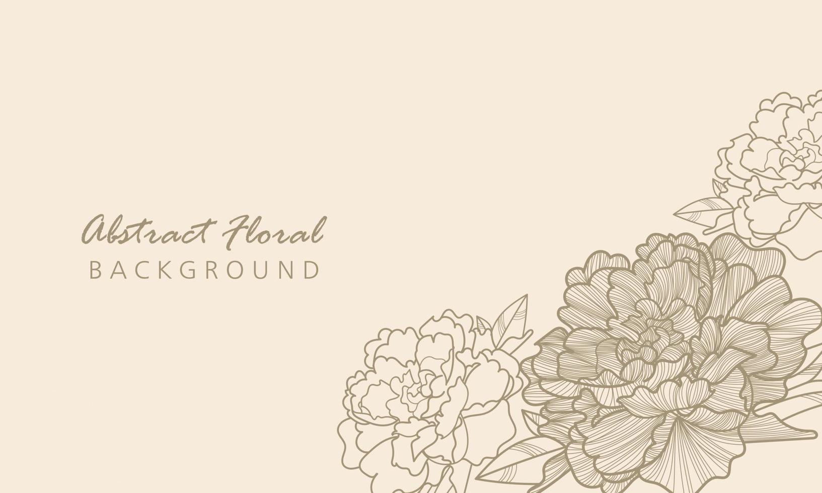 Hand drawing and sketch Peony flower vector