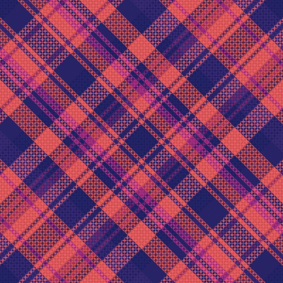 Tartan Plaid With Night Color Pattern. vector