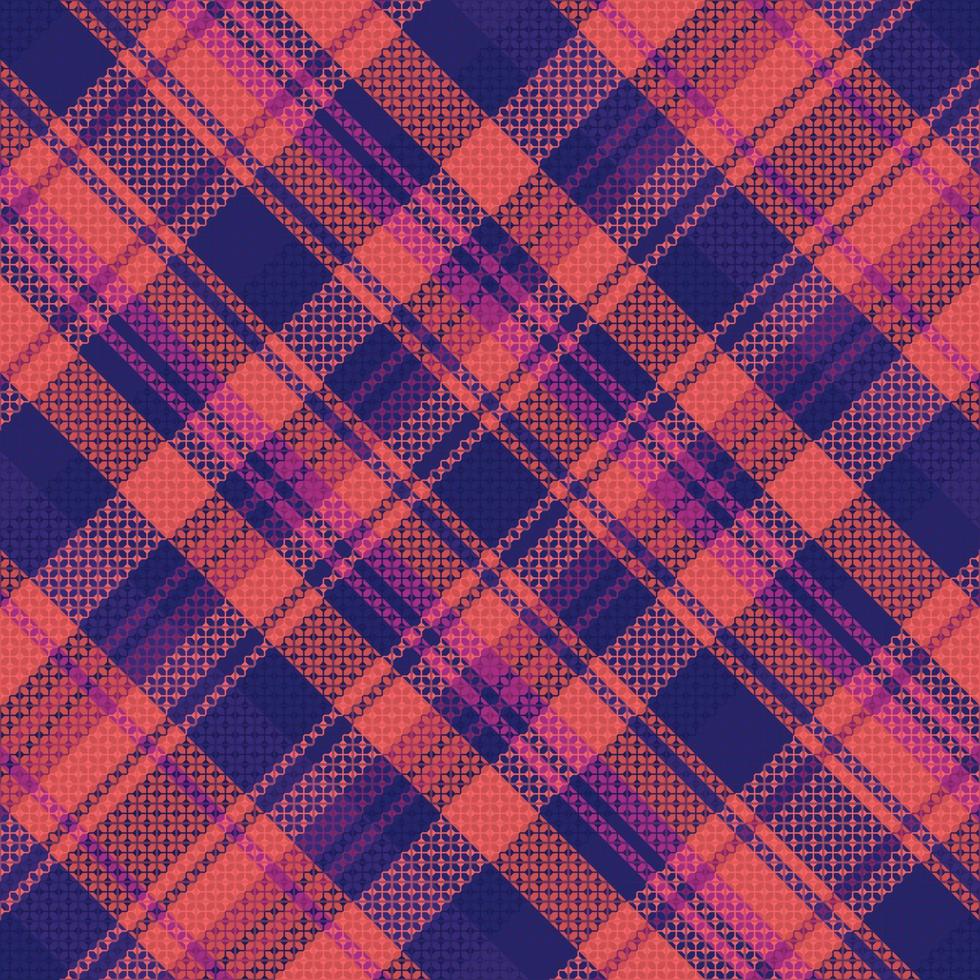 Tartan Plaid With Night Color Pattern. vector