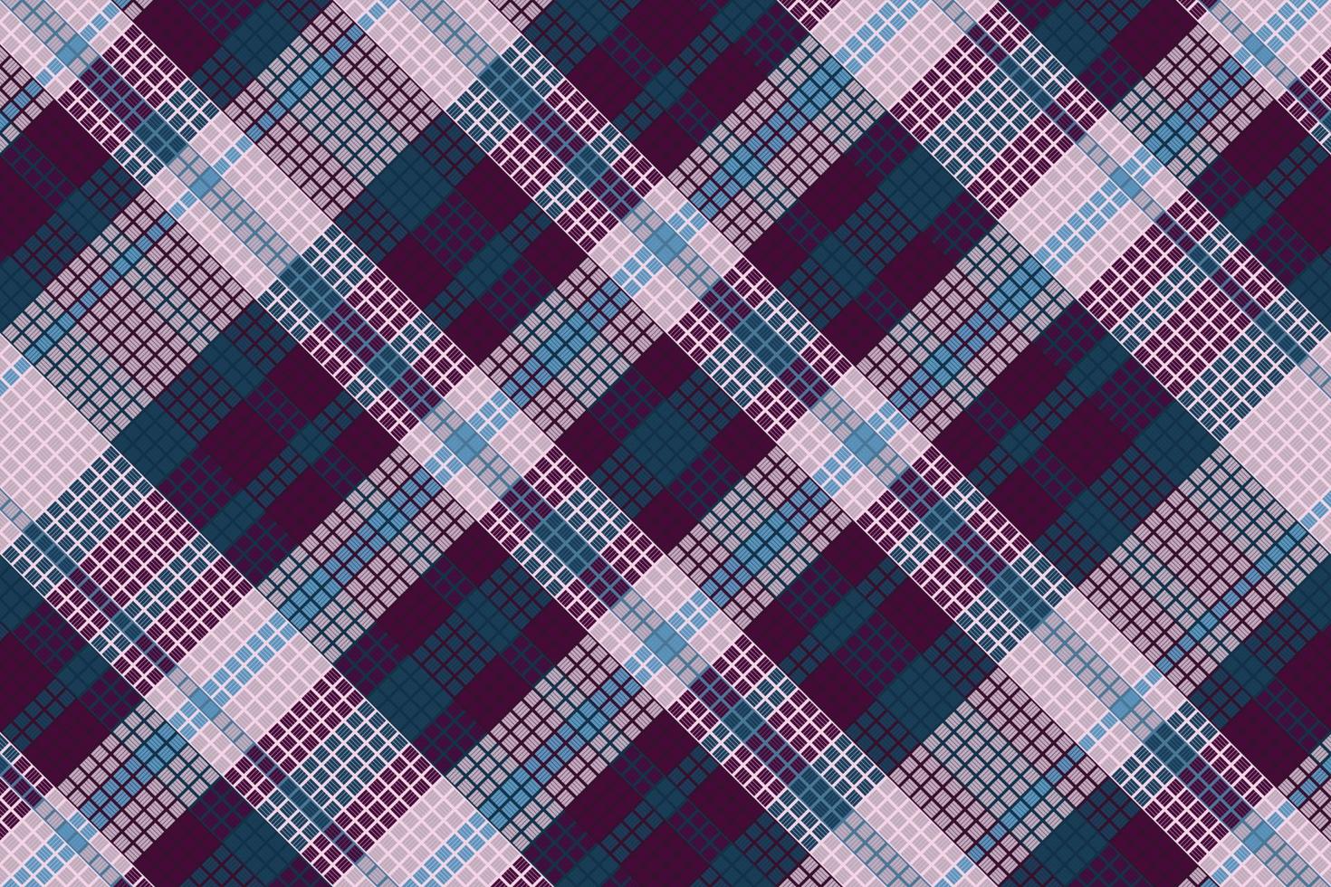 Tartan Plaid With Night Color Pattern. vector