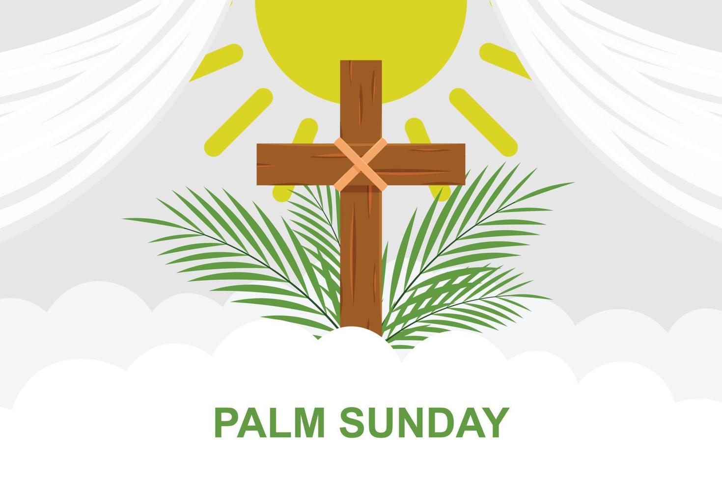 Palm Sunday background. vector