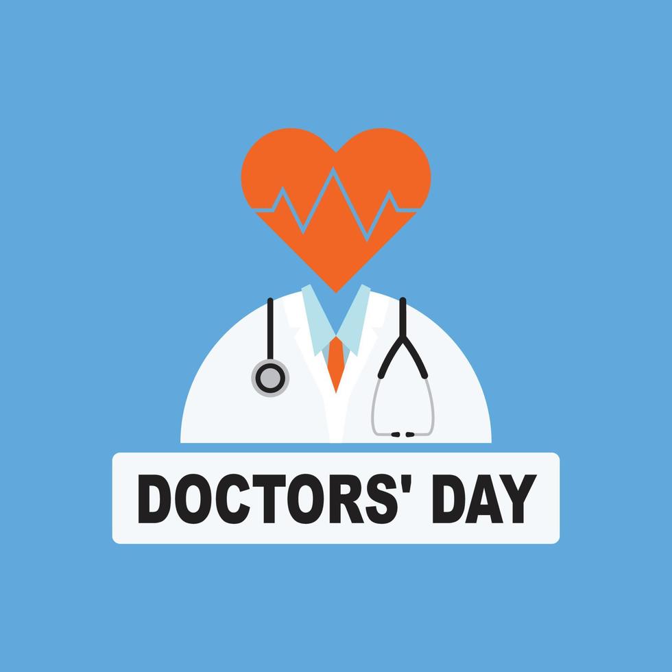 Doctors Day background. vector