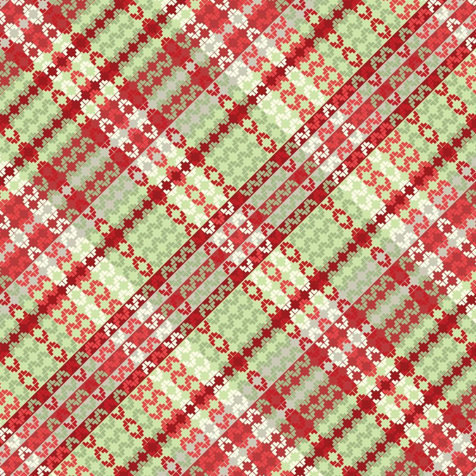 Tartan Plaid With Summer Color Pattern. vector