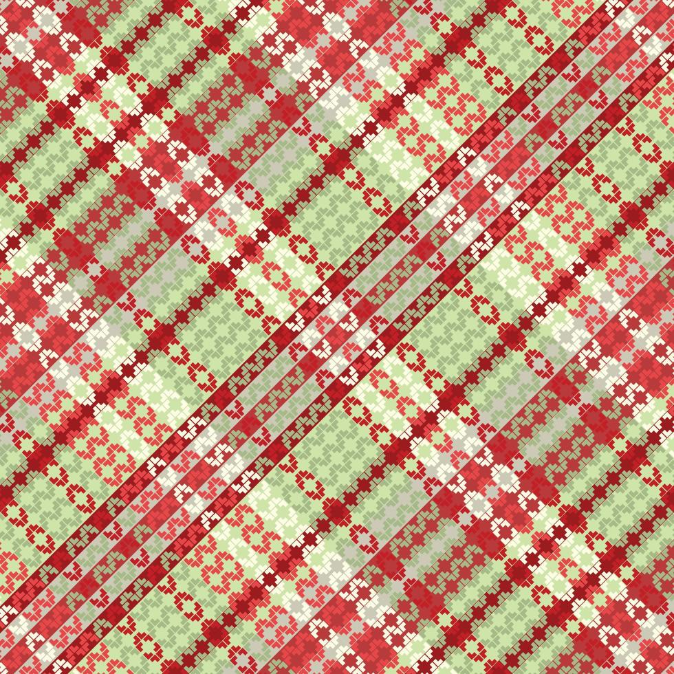 Tartan Plaid With Summer Color Pattern. vector