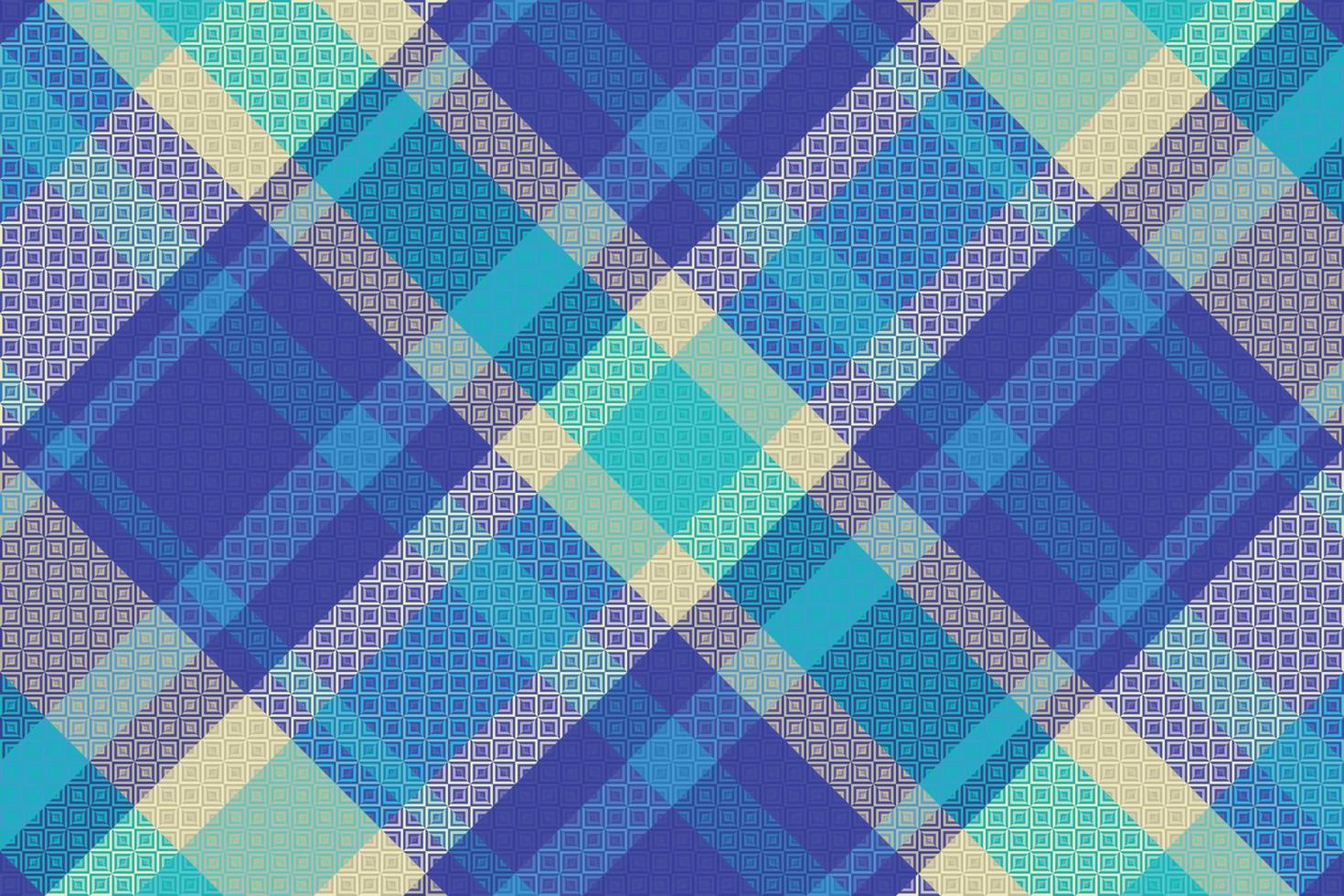 Tartan Plaid With Summer Color Pattern. vector