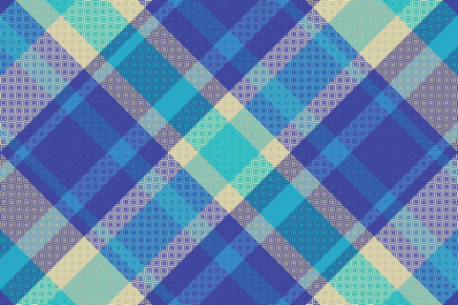 Tartan Plaid With Summer Color Pattern. vector