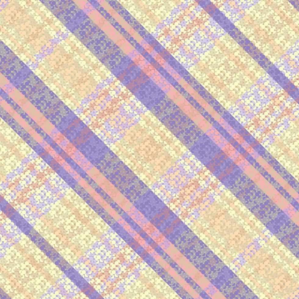 Tartan Plaid With Summer Color Pattern. vector