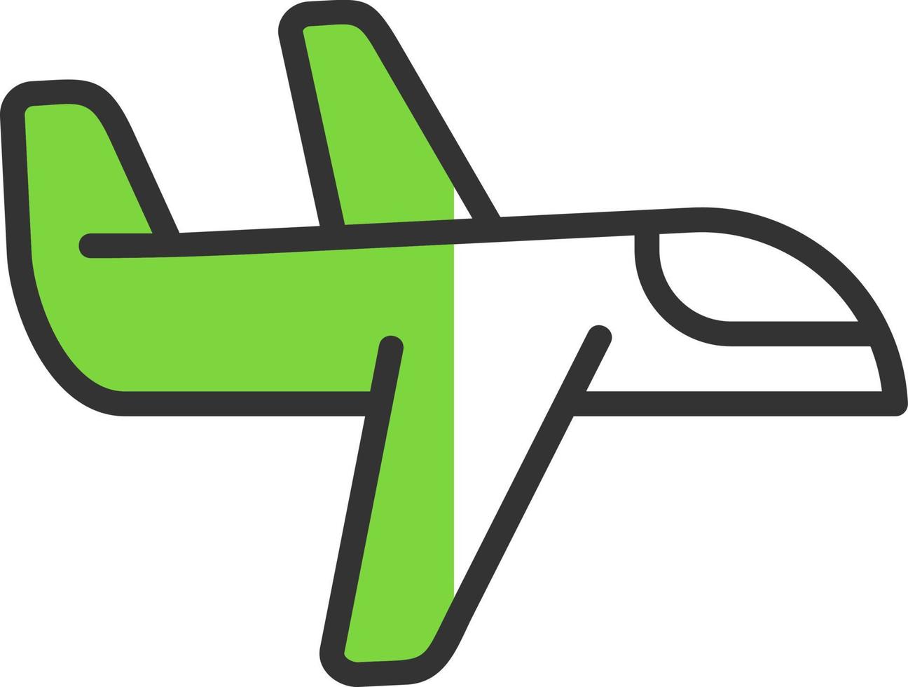 diseño de icono de vector de avión