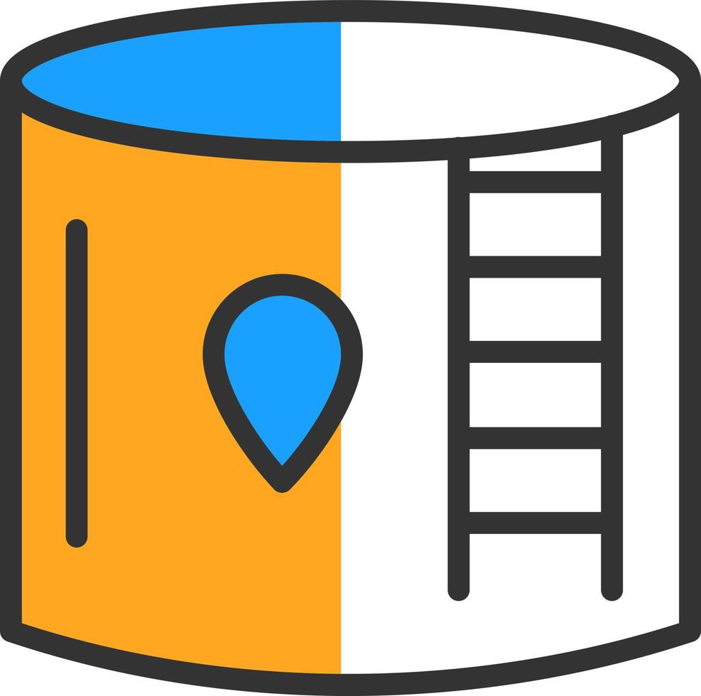 Water Tank Vector Icon Design