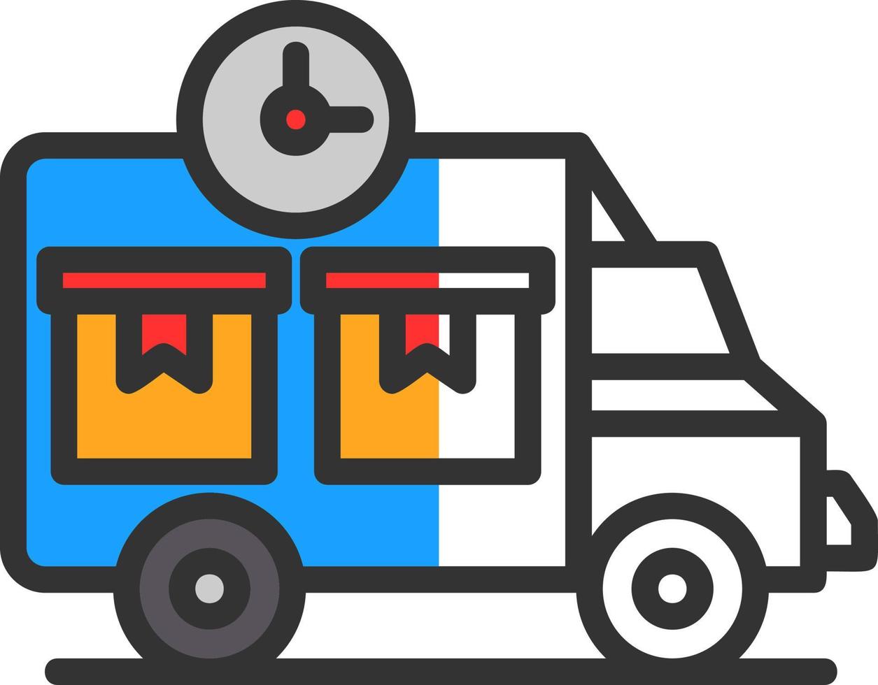 Delivery Time Vector Icon Design