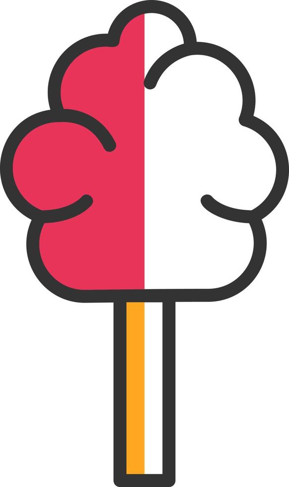Cotton Candy Vector Icon Design