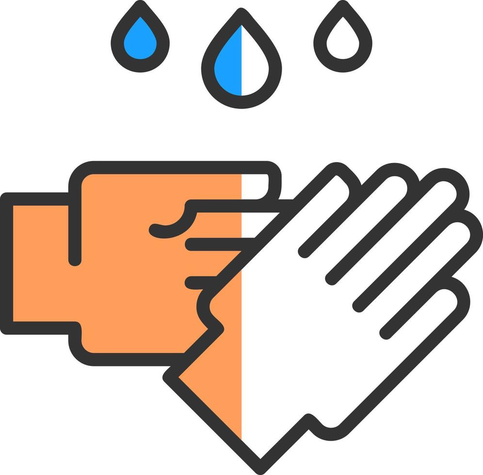 Hand Washing Vector Icon Design